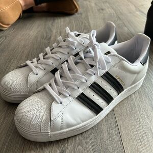 Adidas Superstar White with Black Stripes